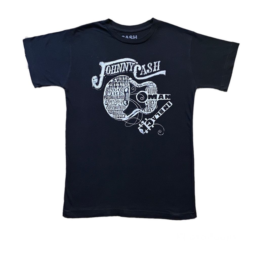 Authentic Signed Johnny Cash Graphic T Shirt - Picture 2 of 7